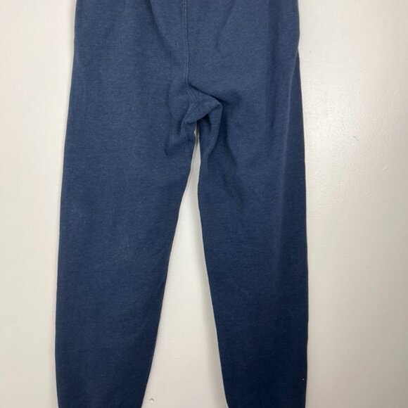 Roots Athletic Cotton Blue Sweatpants FLAW w/ Small 1" hole - Picture 8 of 12
